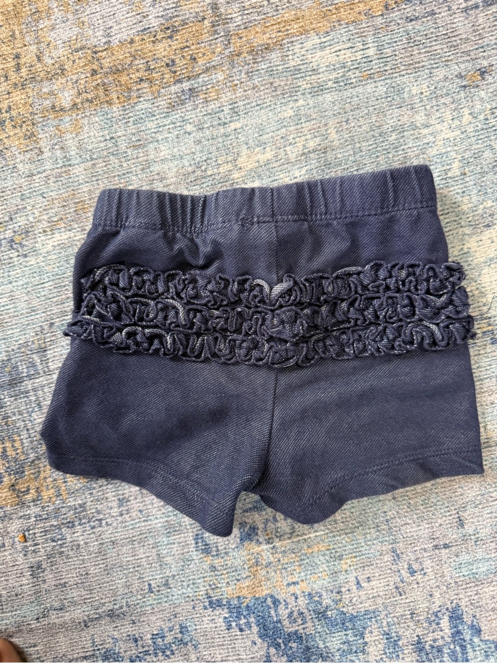 The Children's Place Navy Ruffle Baby/Toddler Shorts